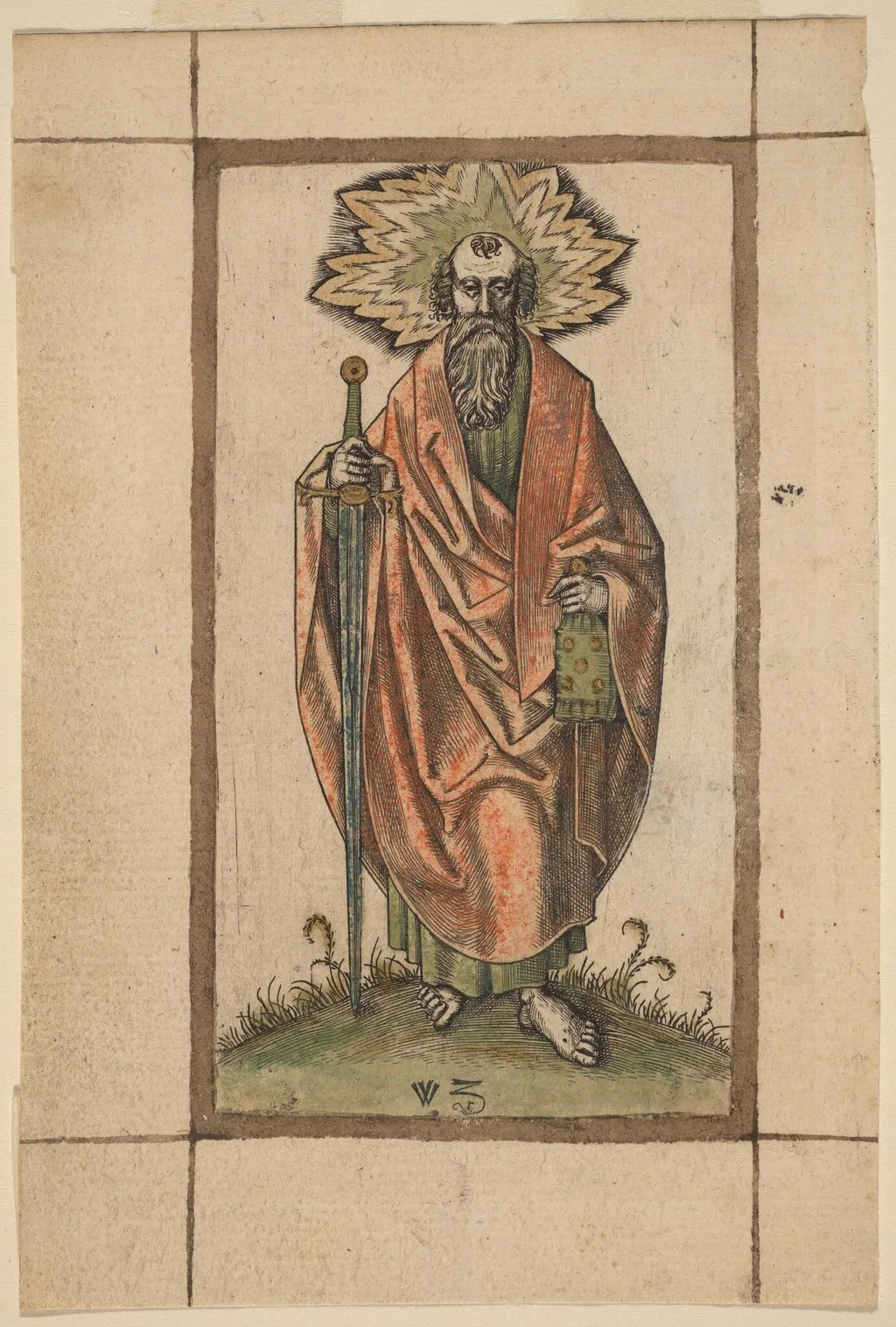 Saint Paul, by Master WZ, ink, 1501
