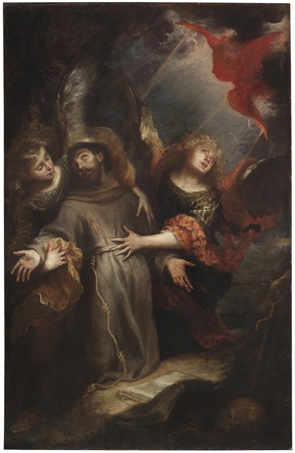 Estigmatización de San Francisco, by Mateo Cerezo, oil, 1660