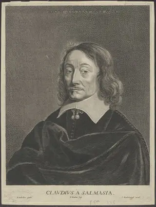Portrait of Claudius Salmasius, professor at Leiden, by Matham Theodoor