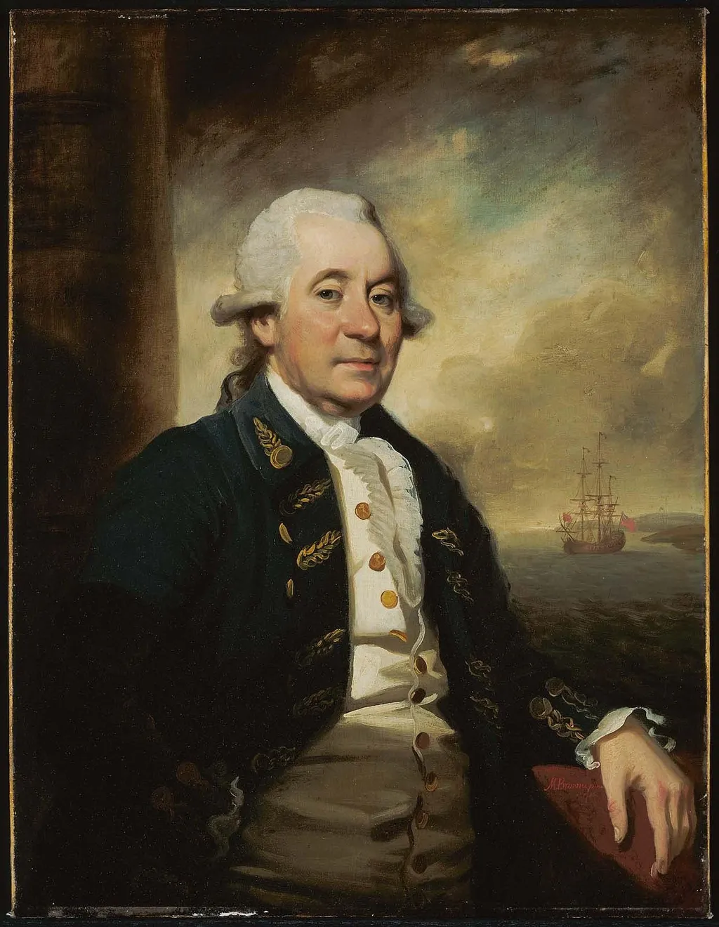 A Commander in the East India Company, by Mather Brown, oil, 1794