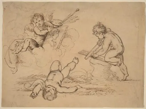 Allegory: Four Putti, by Mather Brown