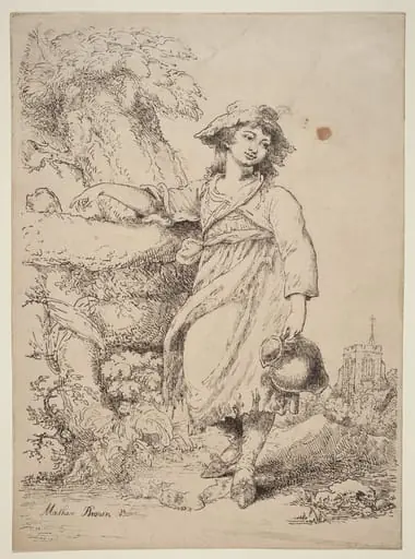 Girl with a Pitcher, by Mather Brown