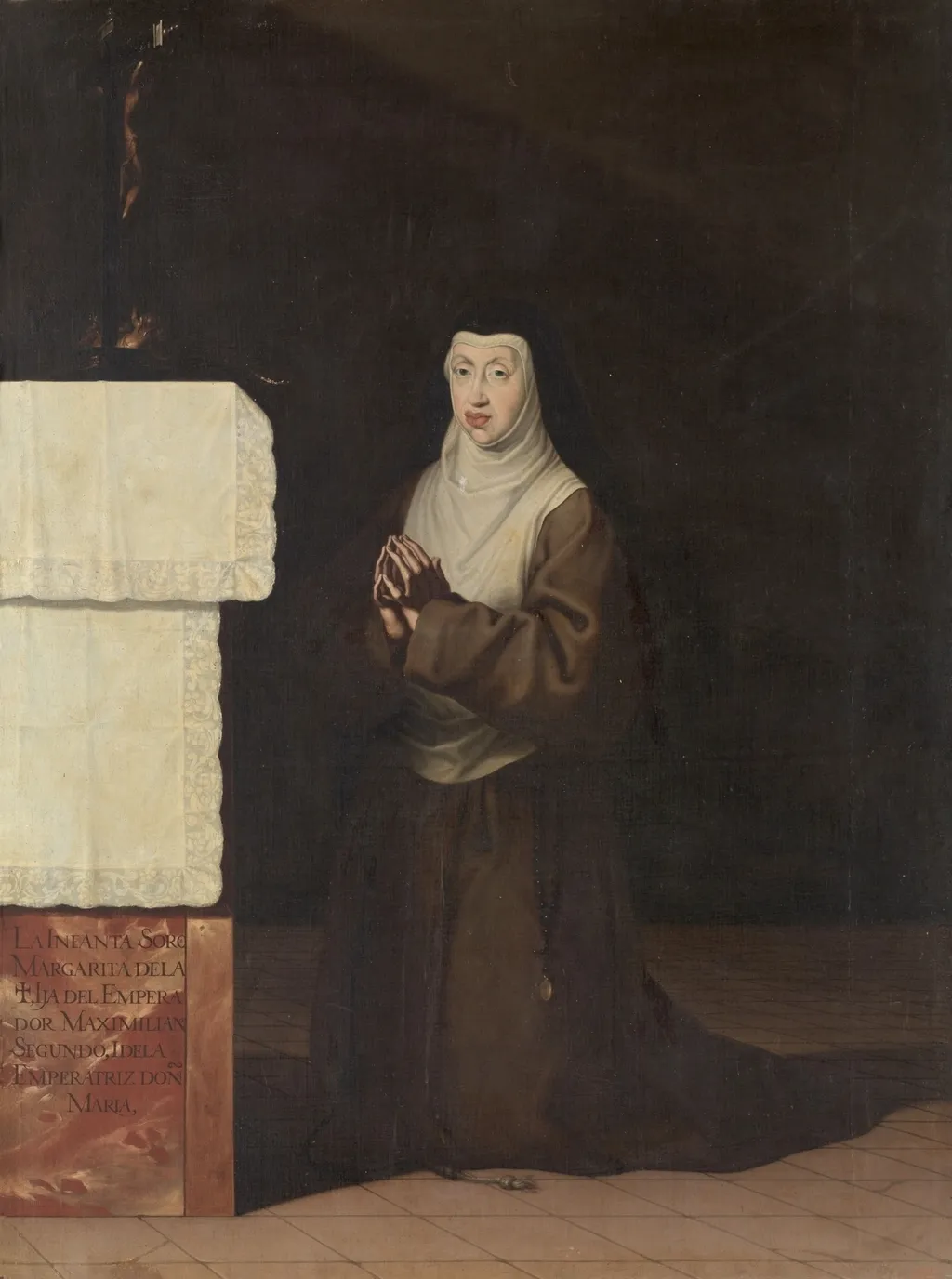 La infanta sor Margarita de la Cruz, archiduquesa de Austria, by Matías de Torres, oil, 1601