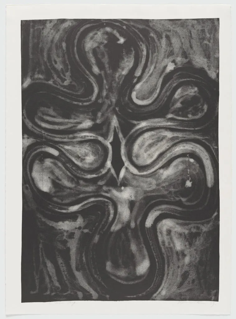 Untitled, by Matsumi Kanemitsu, ink, 1965