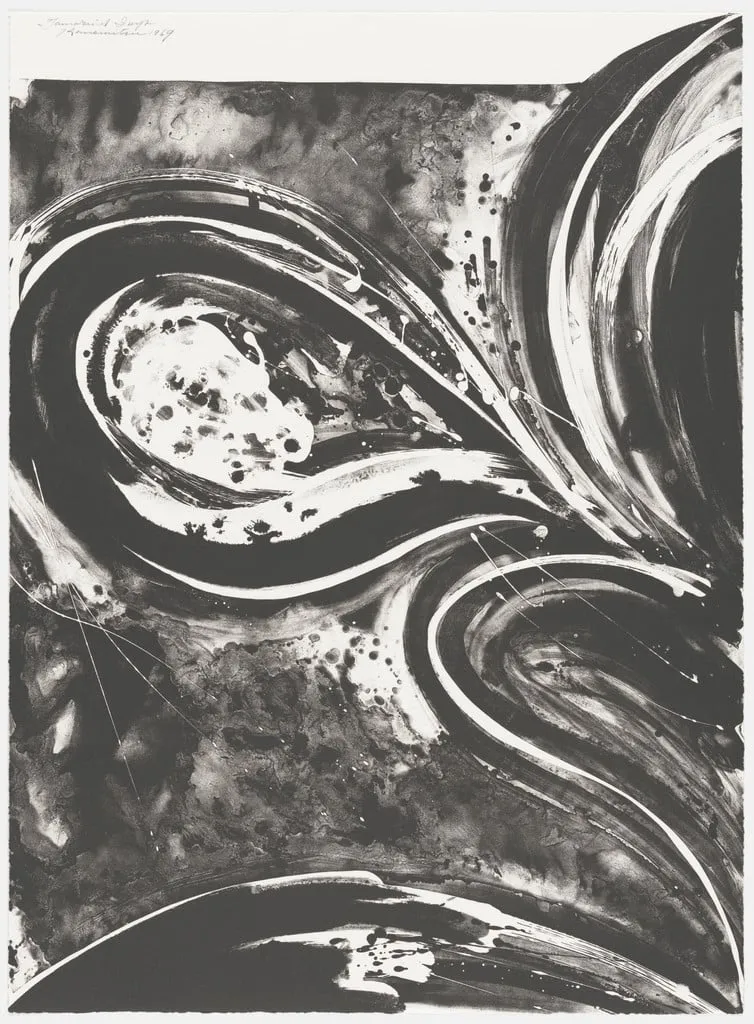 Untitled, by Matsumi Kanemitsu, ink, 1969