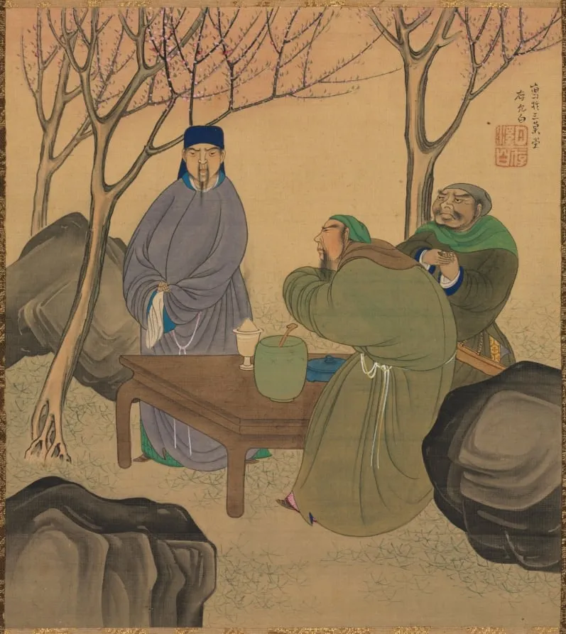 Oath of the Peach Garden, from Romance of the Three Kingdoms, by Matsumura Goshun, unspecified, 1780