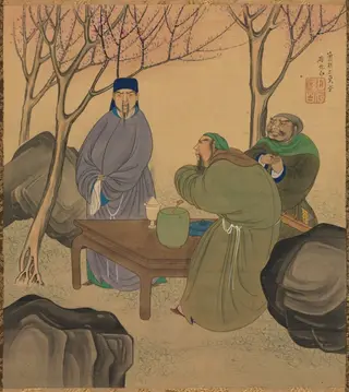 Oath of the Peach Garden, from Romance of the Three Kingdoms — Matsumura Goshun