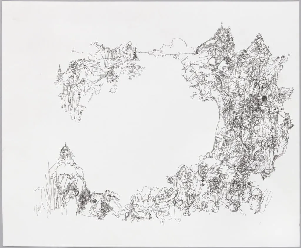 Untitled, by Matt Greene, ink, 2003