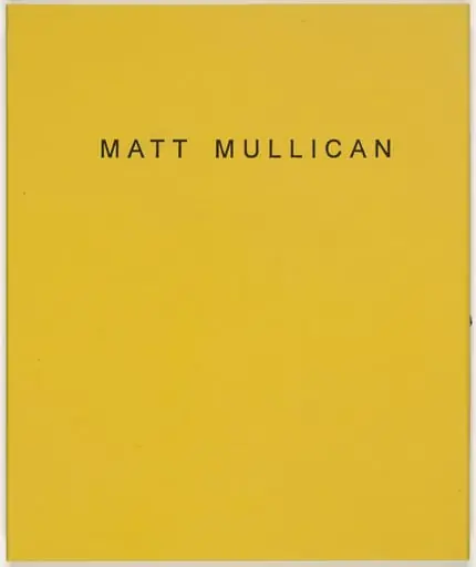 Untitled, by Matt Mullican