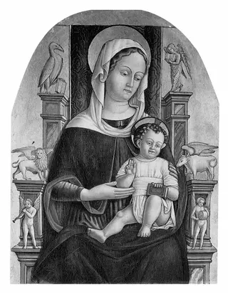 The Virgin and Child Enthroned, by Matteo Cesa, 1475