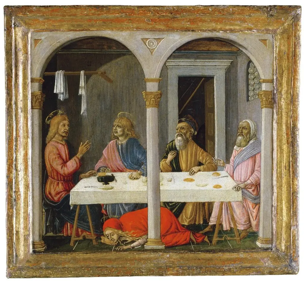 La cena in casa di Simone, by Matteo di Giovanni