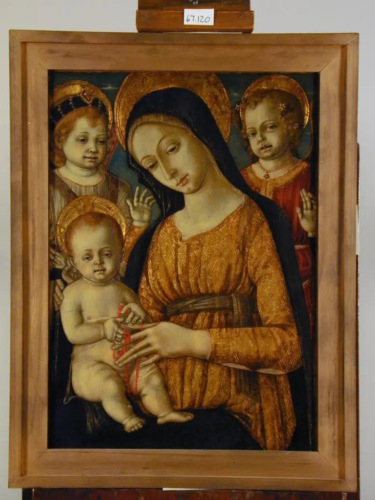 Madonna and Child with Angels, by Matteo di Giovanni