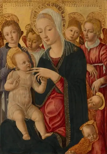 Madonna and Child with Angels and Cherubim, by Matteo di Giovanni