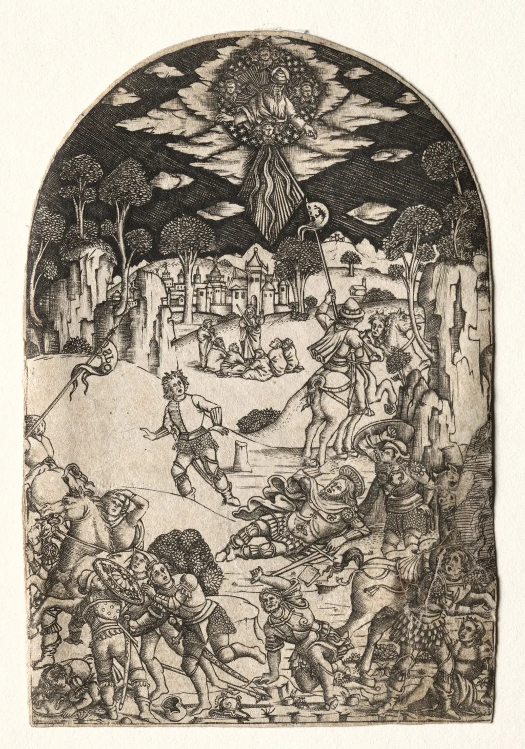 The Conversion of Saint Paul, by Matteo di Giovanni, 1404