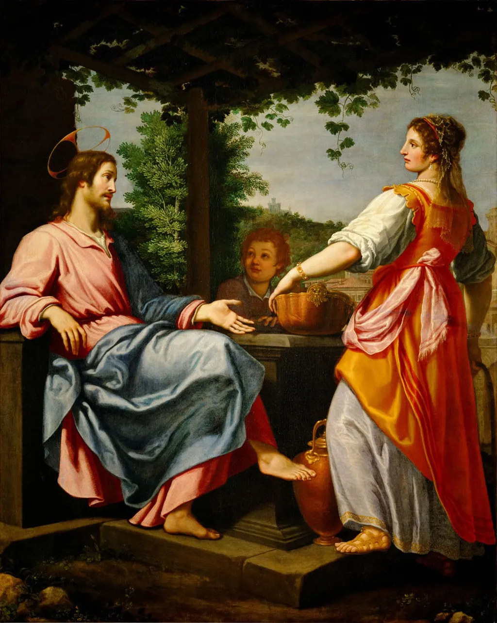 Christ and the Woman of Samaria, by Matteo Rosselli, unspecified, 1620