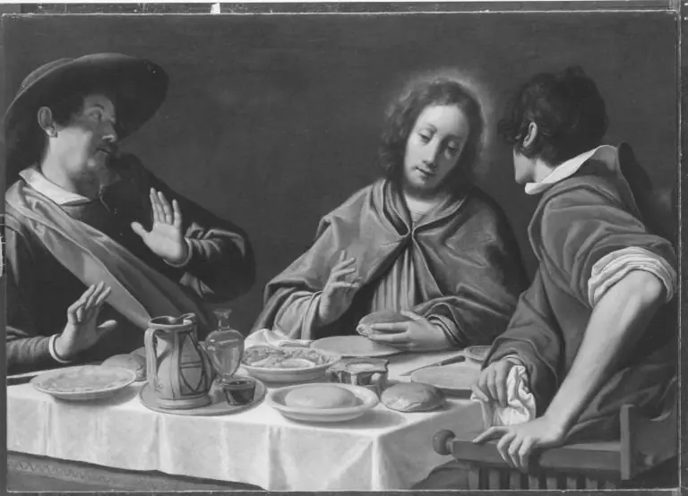 Christus und die Jünger in Emaus, by Matteo Rosselli