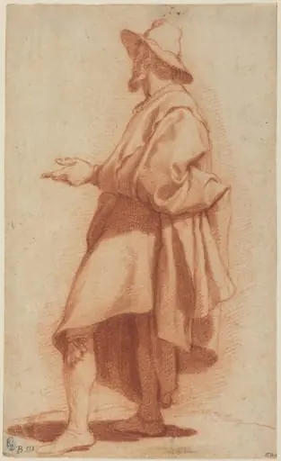 Standing Man Wearing a Cloak and Hat, by Matteo Rosselli