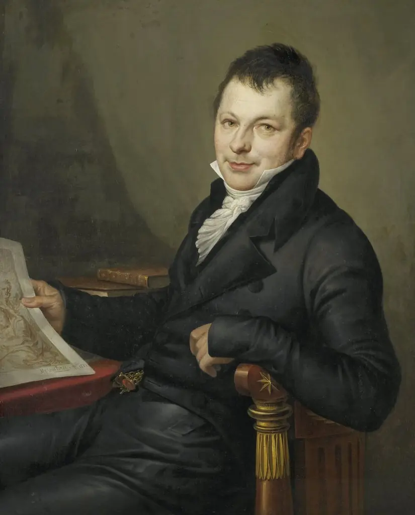 Johannes Hermanus Molkenboer(1773-1834). Art Collector, by Mattheus Ignatius van Bree
