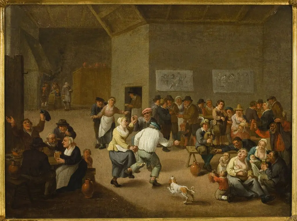 Zabawa w karczmie, by Mattheus van Helmont