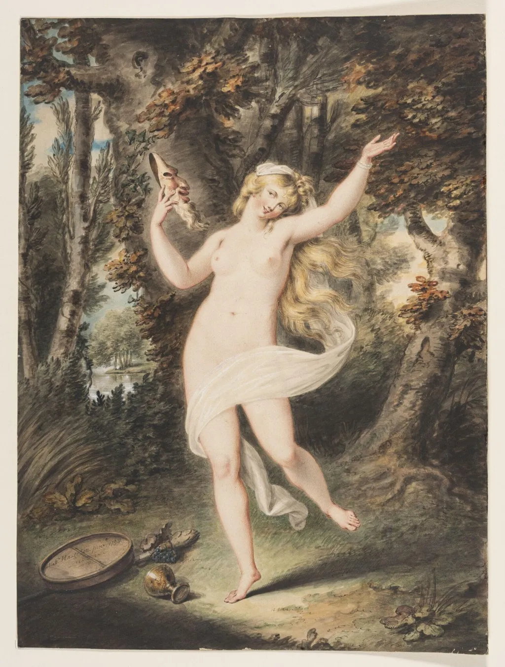 L'Allegro, by Matthew Haughton, watercolor, 1794