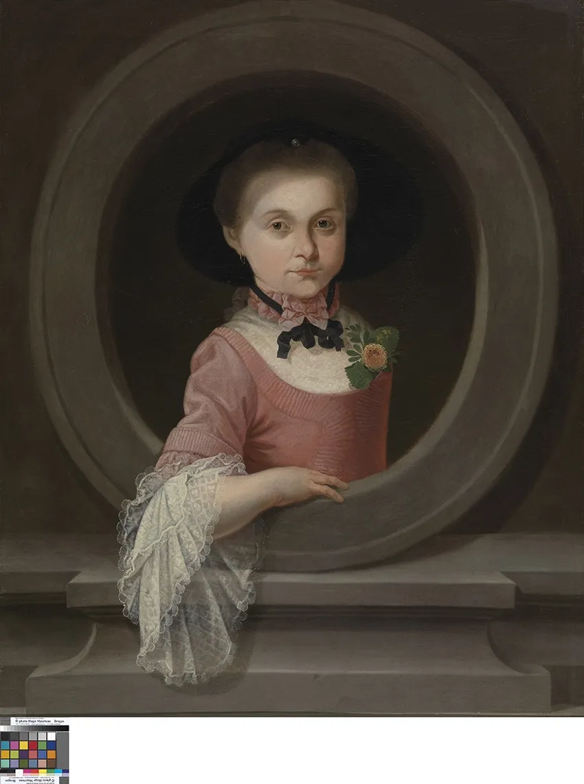 Portret van een meisje, by Matthias de Visch, oil, 1702