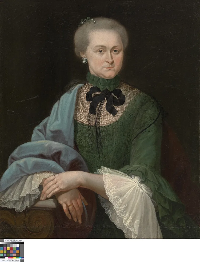 Portret van een vrouw, by Matthias de Visch, oil