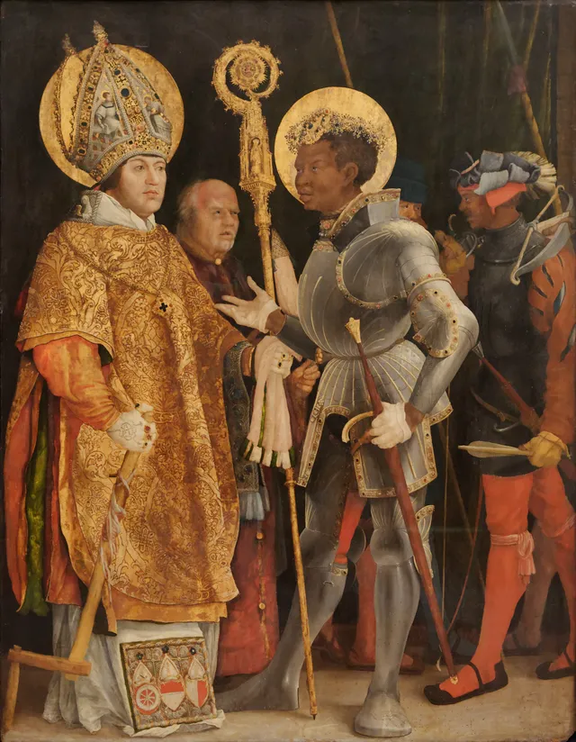 Meeting of St Erasm and St Maurice