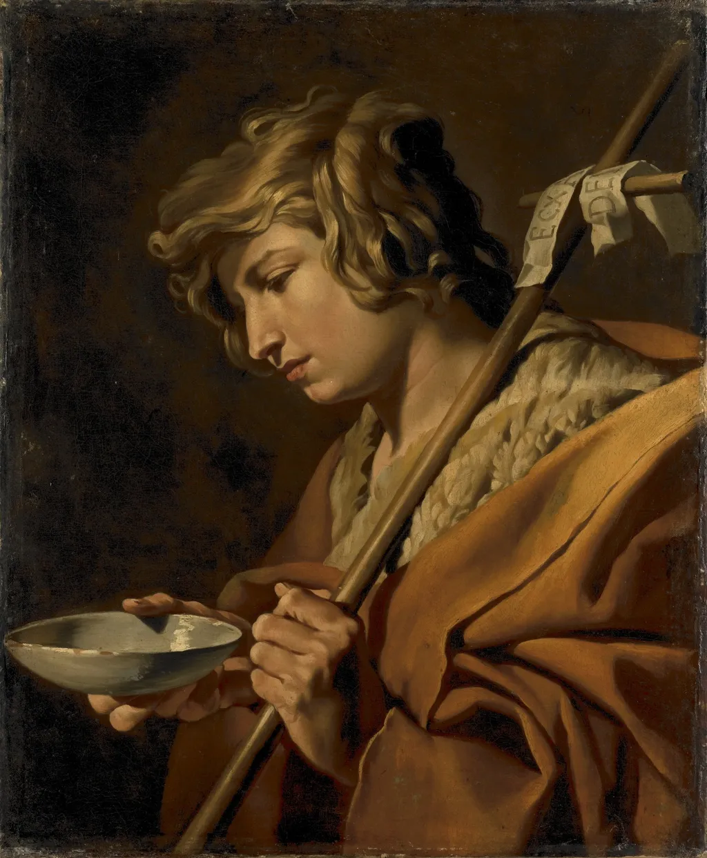 John the Baptist, by Matthias Stom, oil, 1640