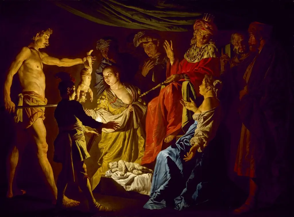 The Judgment of Solomon, by Matthias Stom