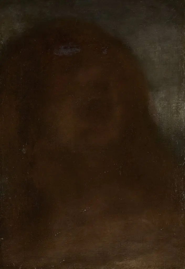 Kop van een vrouw, genaamd 'A fair beauty', by Matthijs Maris