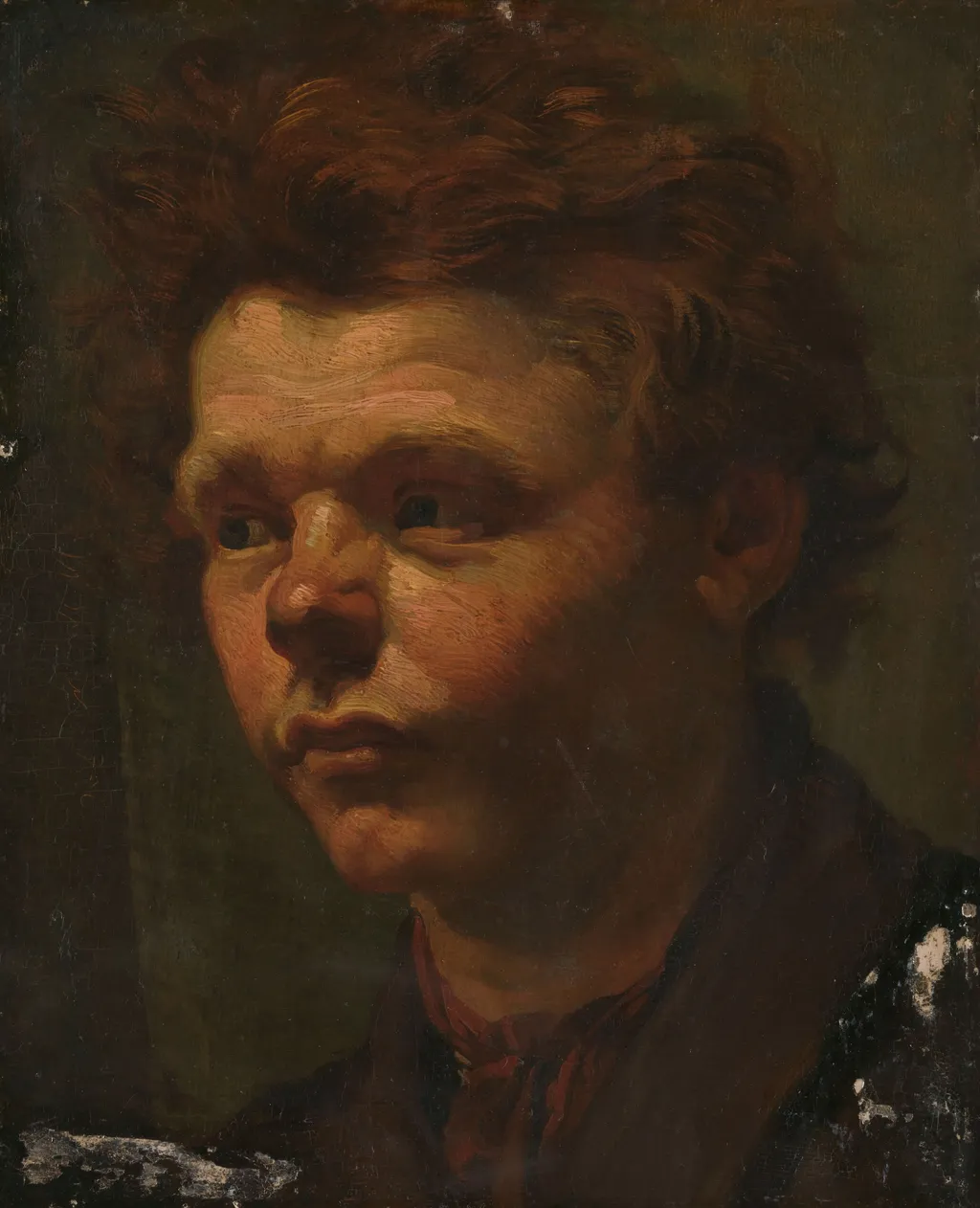 Portrait Study, by Matthijs Maris, oil, 1856