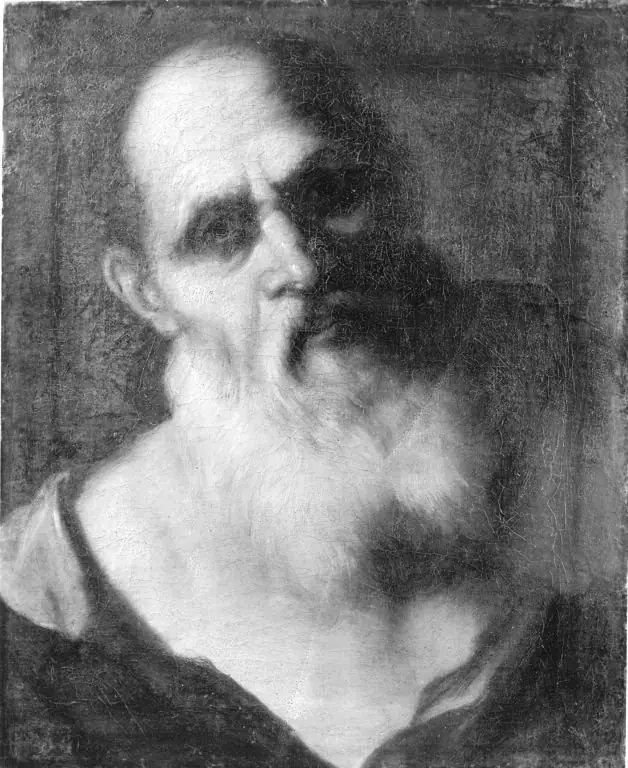 Bärtiger Greisenkopf (?), by Mattia Preti