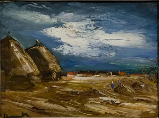 Peisaj cu căpițe, by Maurice de Vlaminck