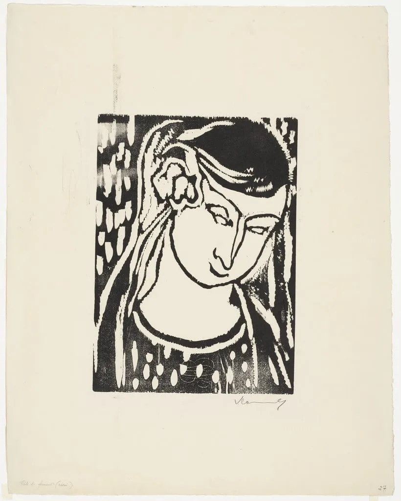 Untitled, by Maurice de Vlaminck, ink, 1912