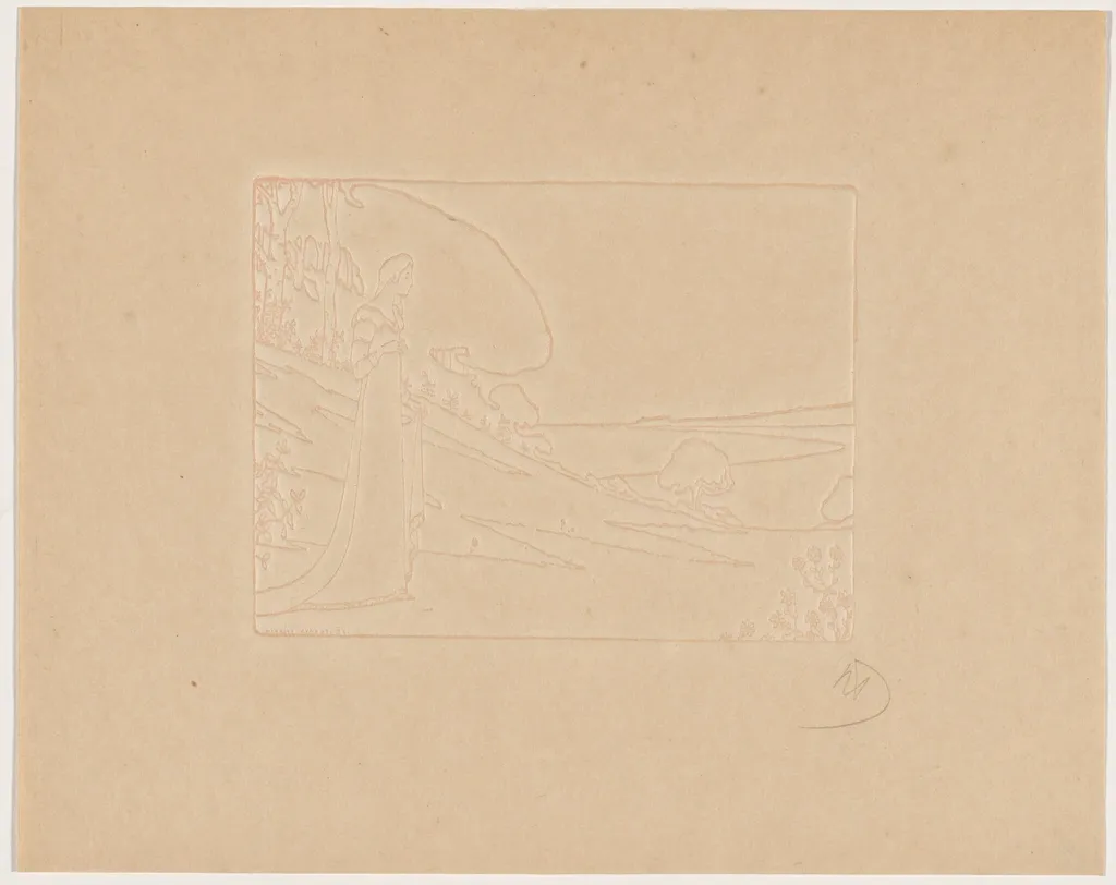 Carmosine (projet de programme), by Maurice Dumont, ink, 1895