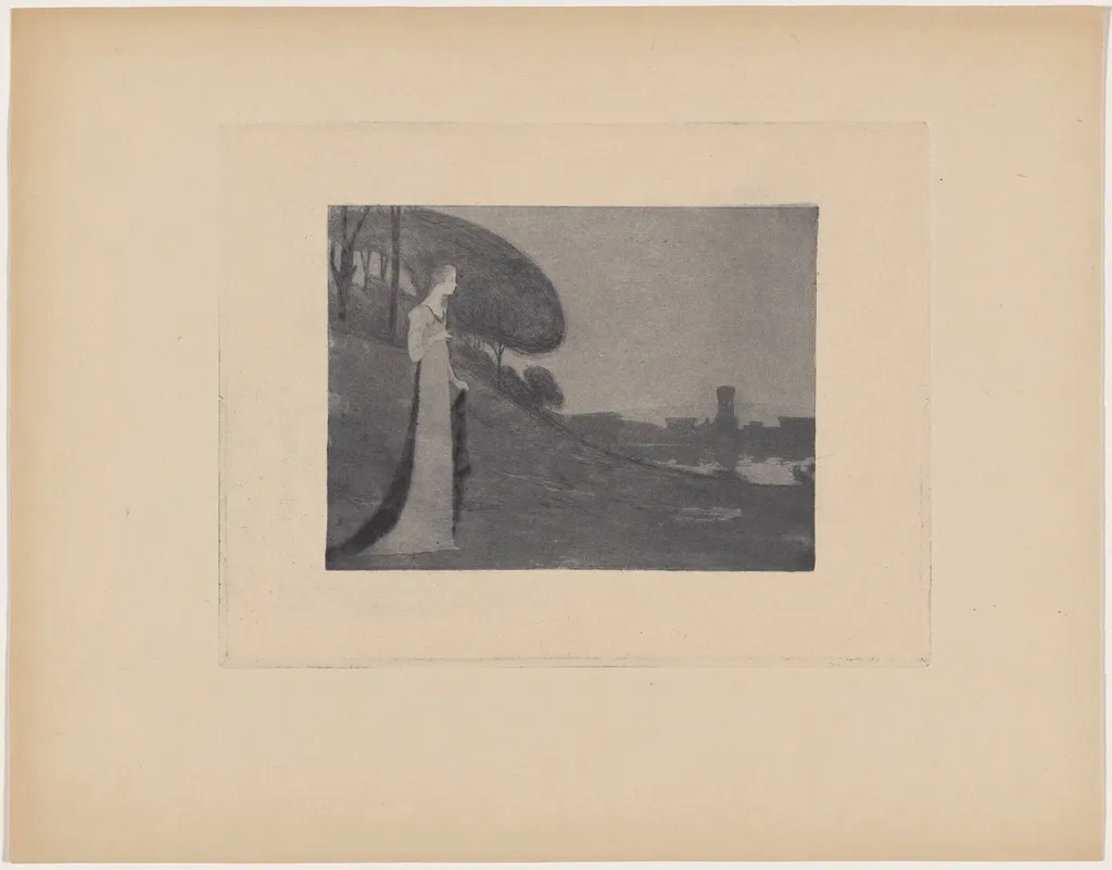 Carmosine (projet de programme), by Maurice Dumont, ink, 1895