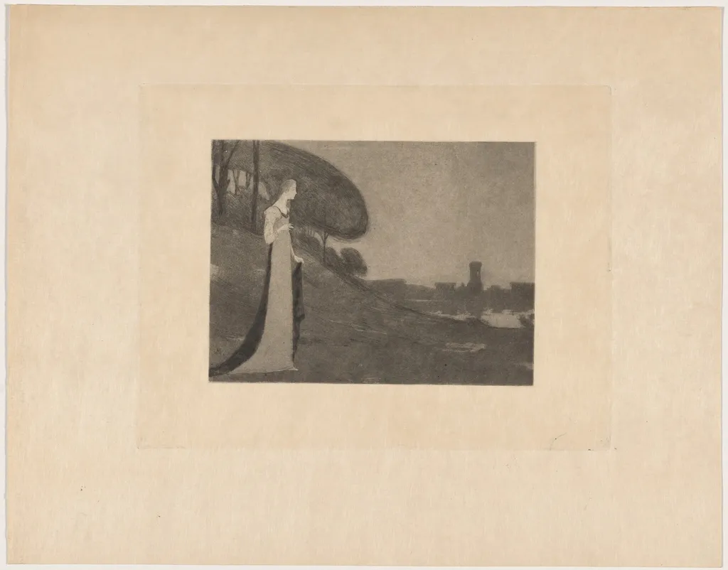 Carmosine (projet de programme), by Maurice Dumont, ink, 1895