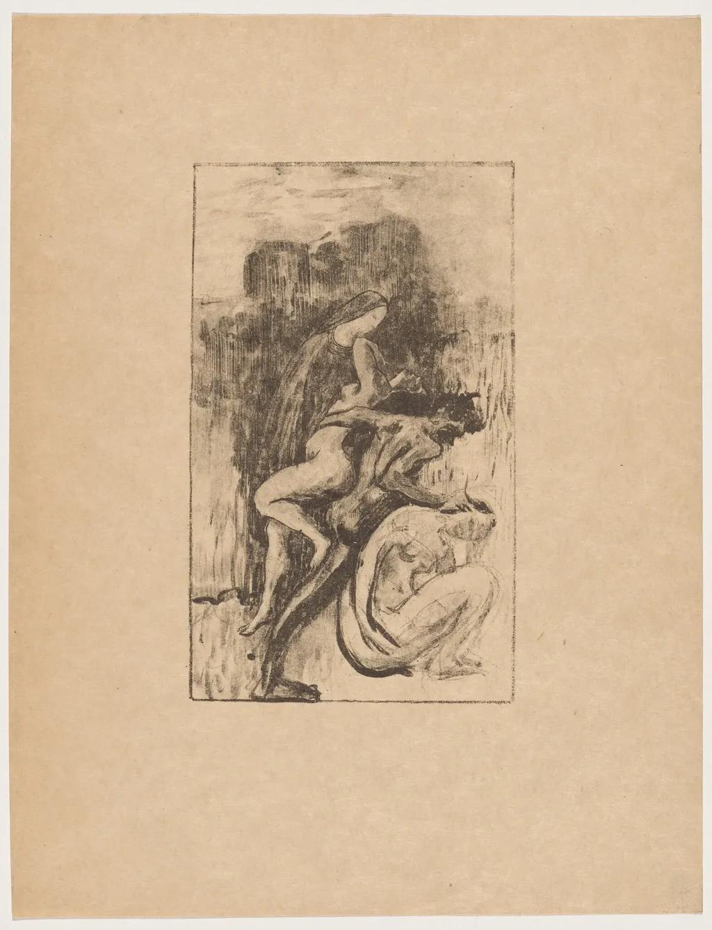 Fin de rêve, by Maurice Dumont, ink, 1895