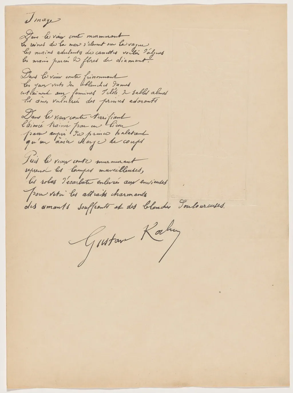 Image, by Maurice Dumont, ink, 1895
