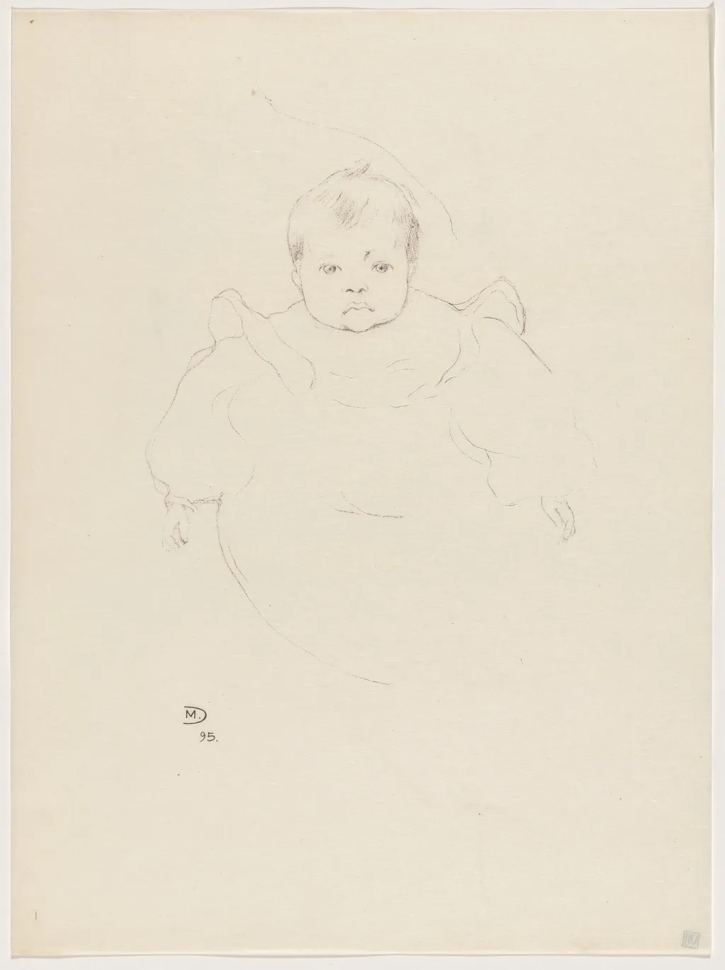 Petit portrait, by Maurice Dumont, ink, 1895