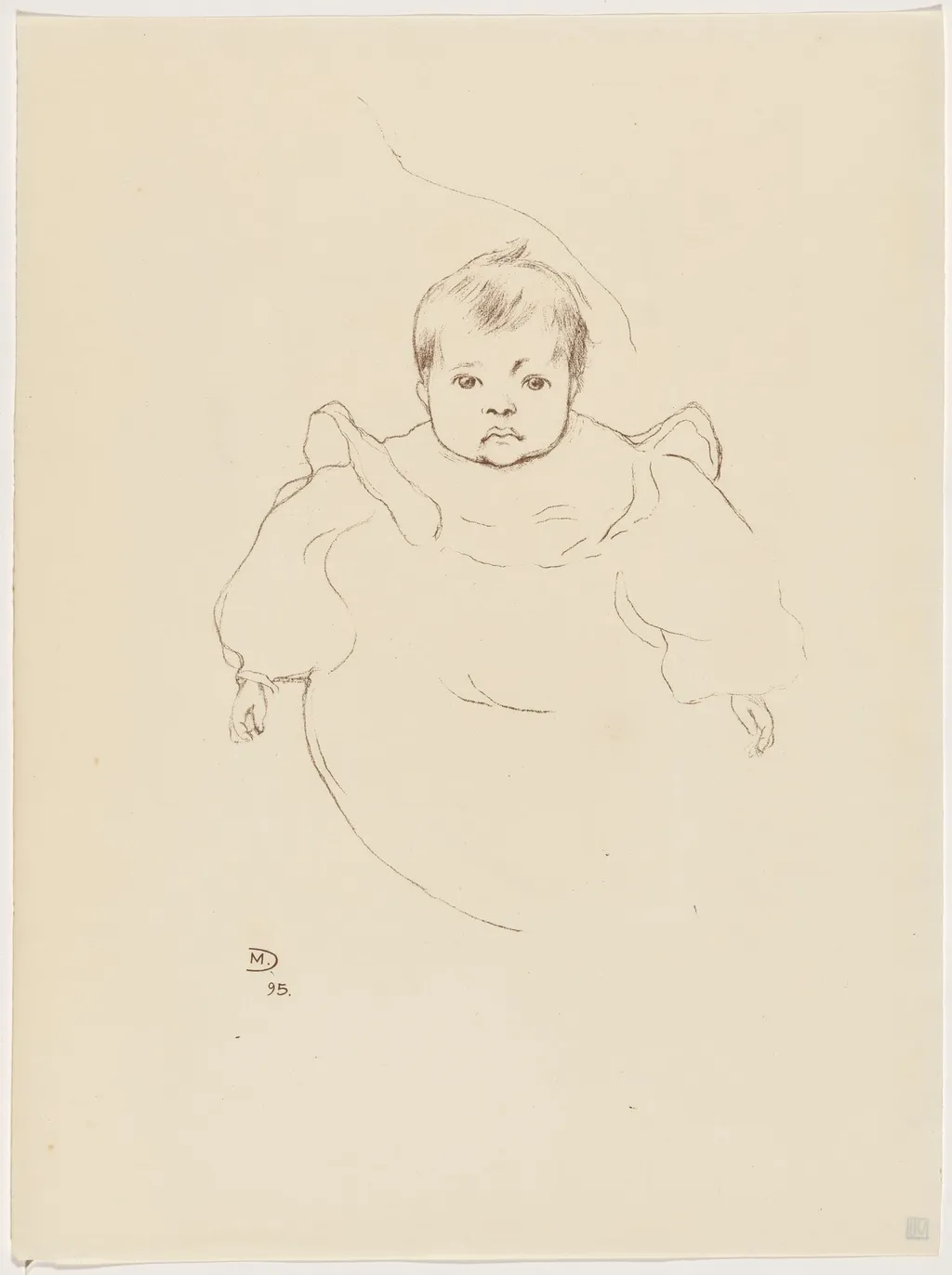 Petit portrait, by Maurice Dumont, ink, 1895