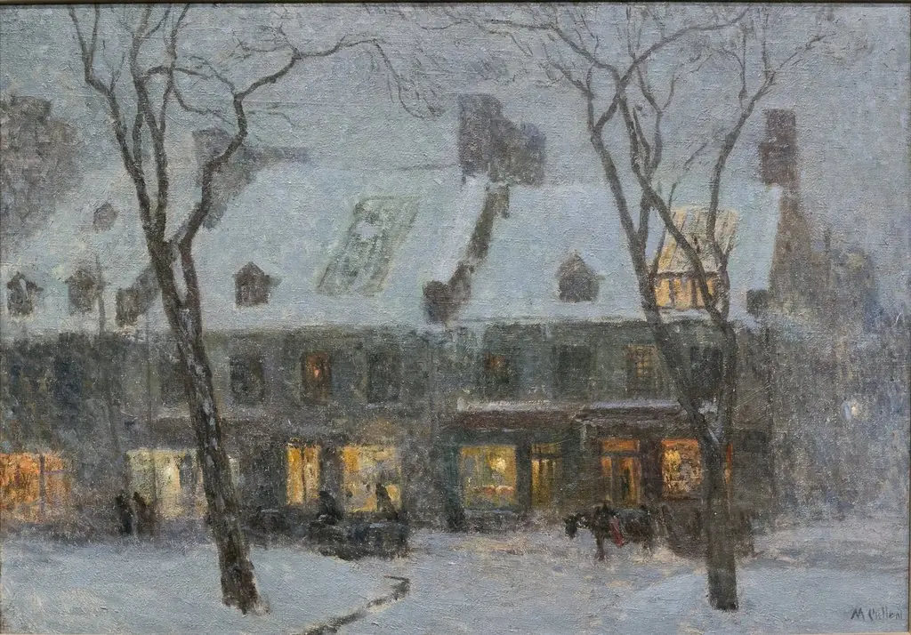 Old Houses, Montreal, by Maurice Galbraith Cullen