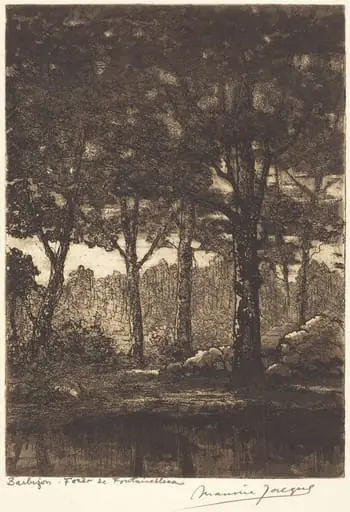 Barbizon: Foret de Fontainbleau, by Maurice Jacque