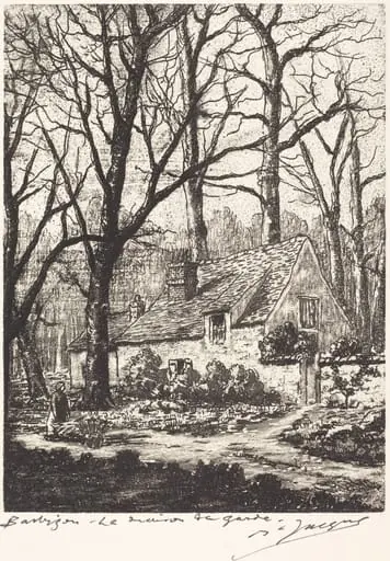 Barbizon: La maison de garde, by Maurice Jacque
