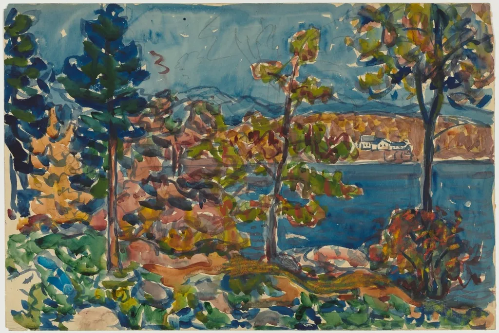 By the Shore, by Maurice Prendergast, 1912