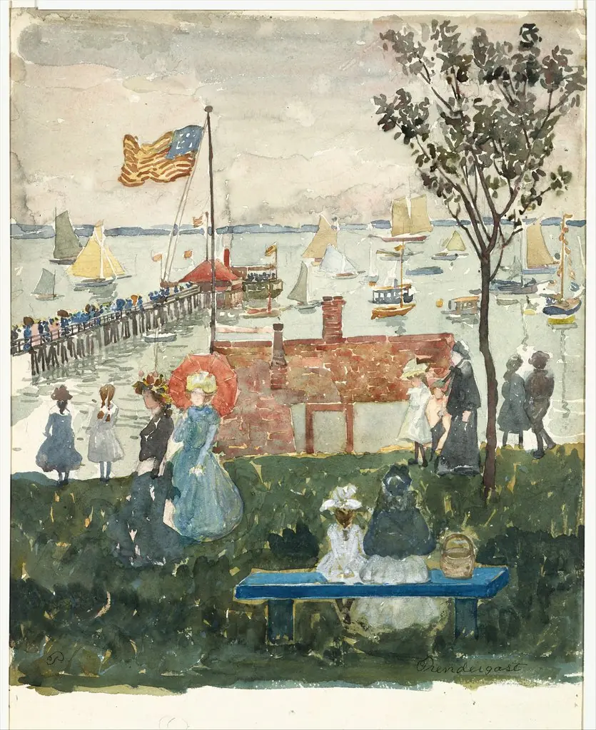 Excursionists, Nahant, by Maurice Prendergast