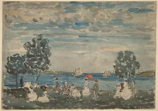 Figures on a Beach, by Maurice Prendergast