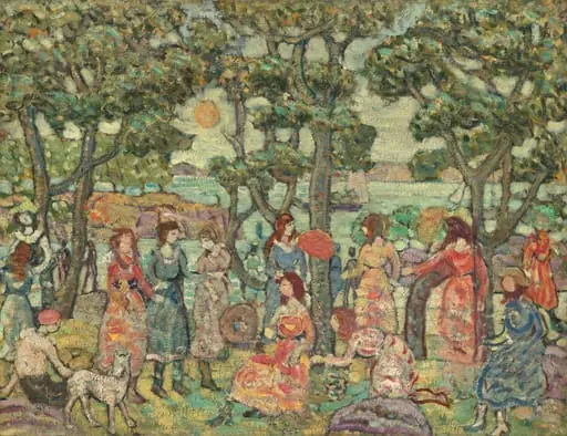 Landscape with Figures, by Maurice Prendergast