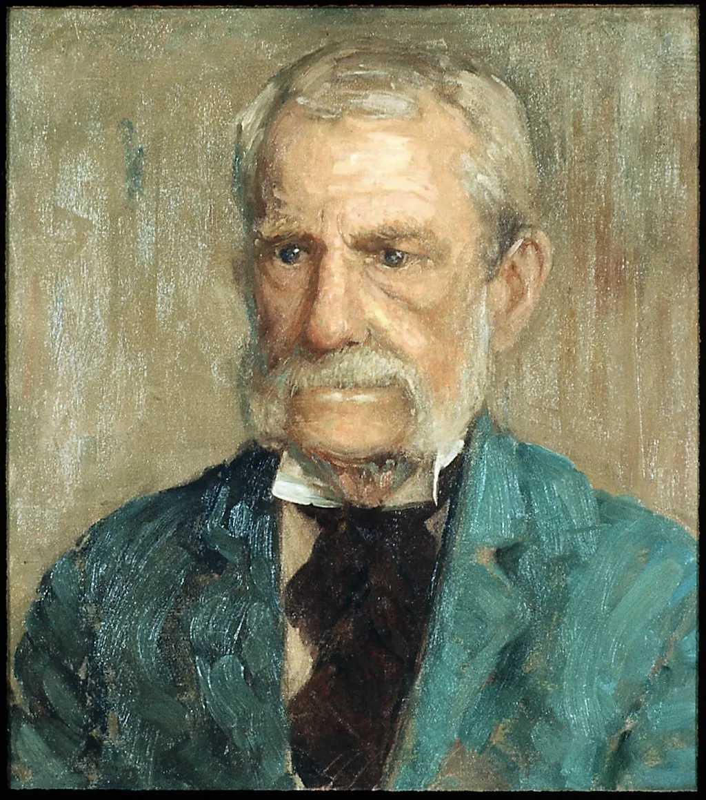 Portrait of Maurice Prendergast's Father, by Maurice Prendergast, oil, 1894