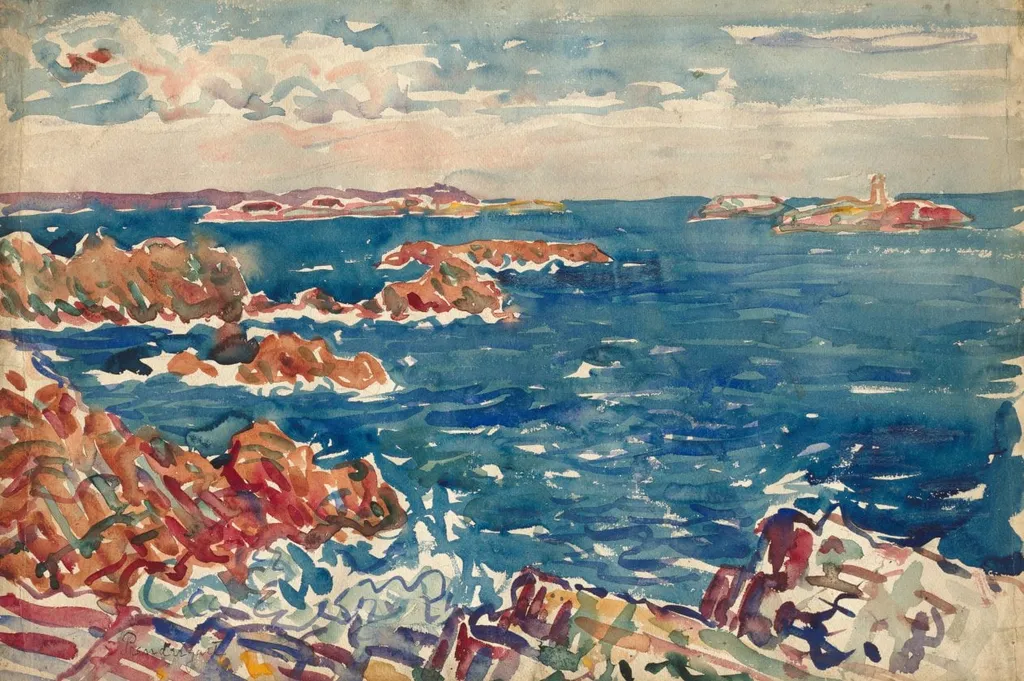 The Rocky Seashore, by Maurice Prendergast, 1908